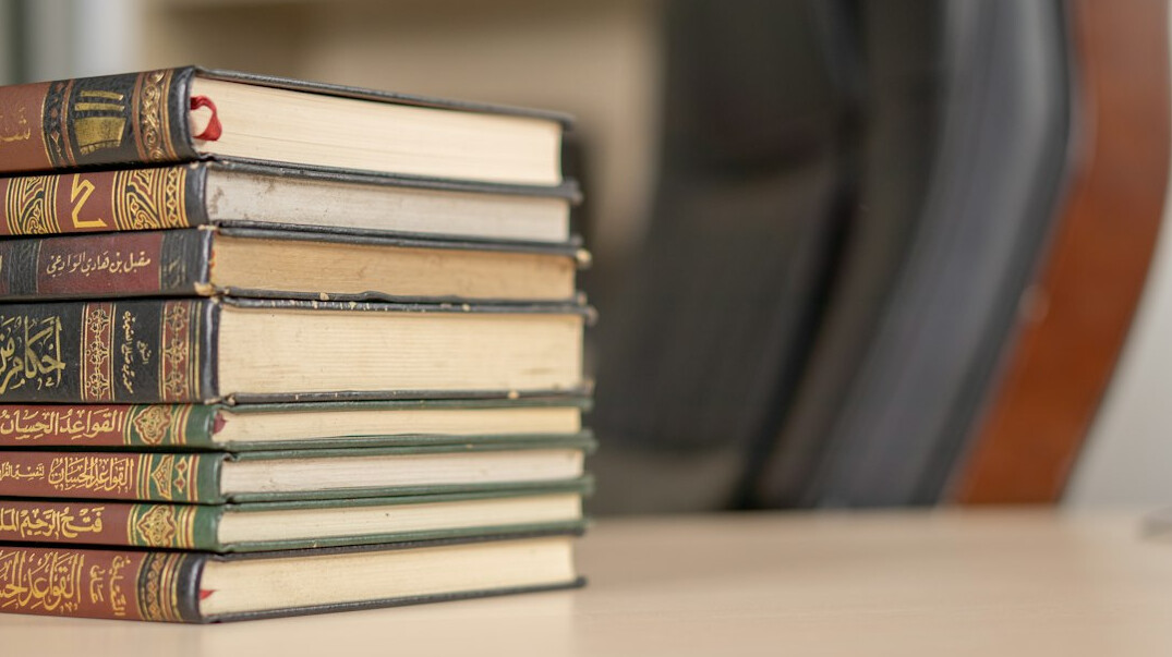stack of mystery books