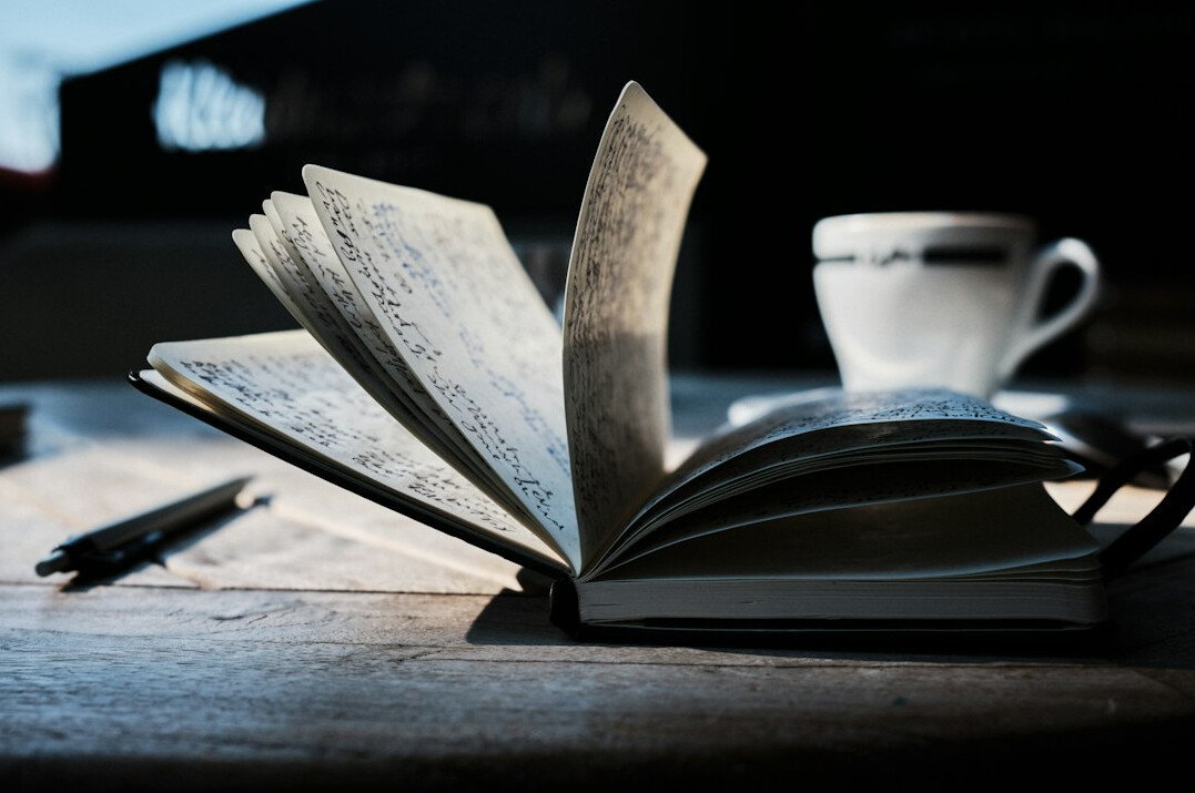 author editing manuscript