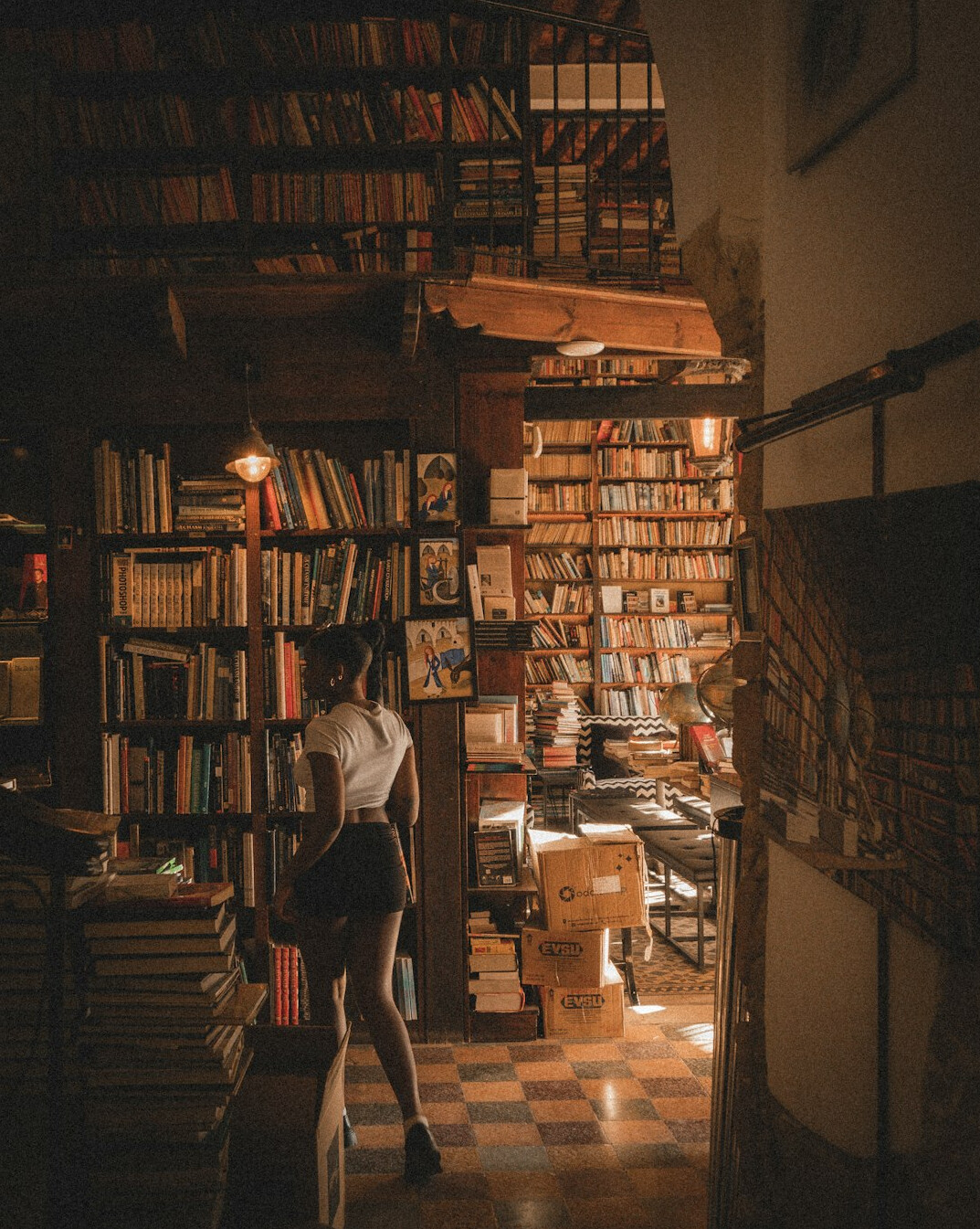 old library interior